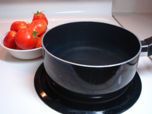 Boiling Tomatoes to Remove Skin