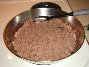 Browning Ground Beef