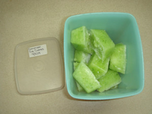 Cucumber Ice Cubes
