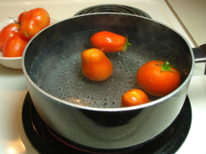 Tomatoes in Hot Water