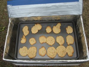 Baking Food in Outdoor Oven