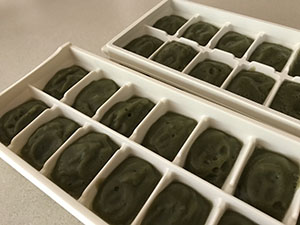 Eggplant in Ice Cube Tray